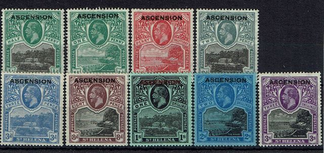 Image of Ascension SG 1/9 LMM British Commonwealth Stamp